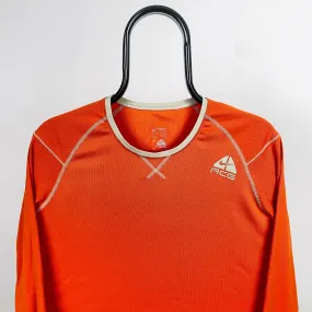 00s Nike ACG Long Sleeve T-Shirt Orange Medium