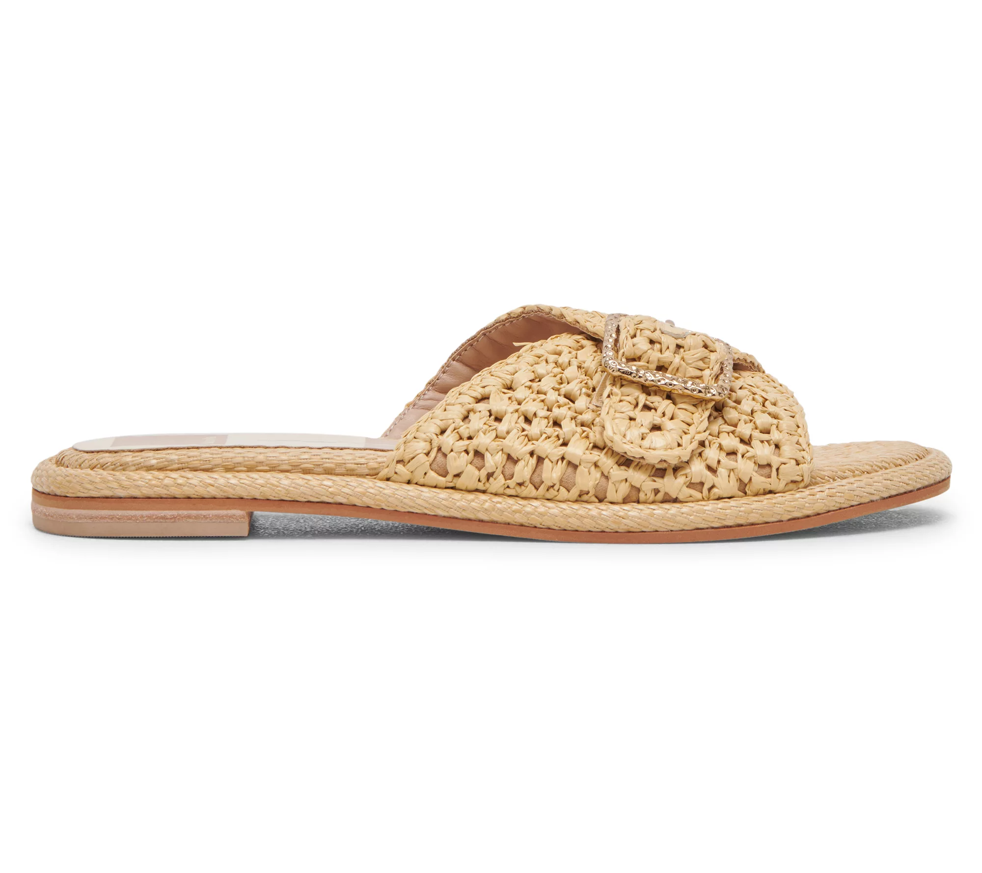 "As Is" Dolce Vita Buckle Slide Sandals - Alonzo