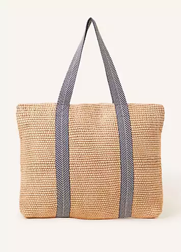 Accessorize Large Raffia Webbing Bag | Grattan