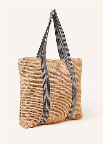 Accessorize Large Raffia Webbing Bag | Grattan