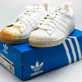 Adidas men's vintage 2002 superstar 2 tumble leather 664818 white sz. 9