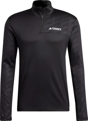 Adidas Men's Terrex Multi Half-Zip Long Sleeve Tee Black | Buy Adidas Men's Terrex Multi Half-Zip Long Sleeve Tee Blac