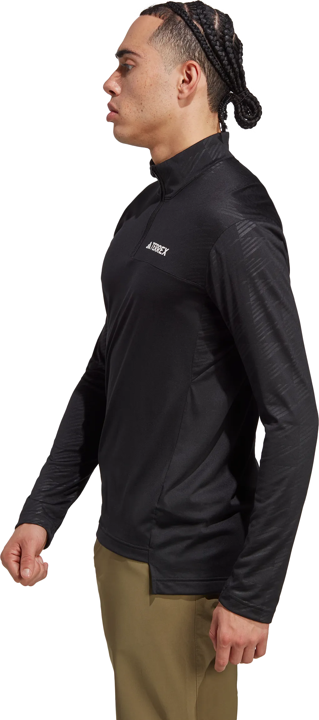 Adidas Men's Terrex Multi Half-Zip Long Sleeve Tee Black | Buy Adidas Men's Terrex Multi Half-Zip Long Sleeve Tee Blac