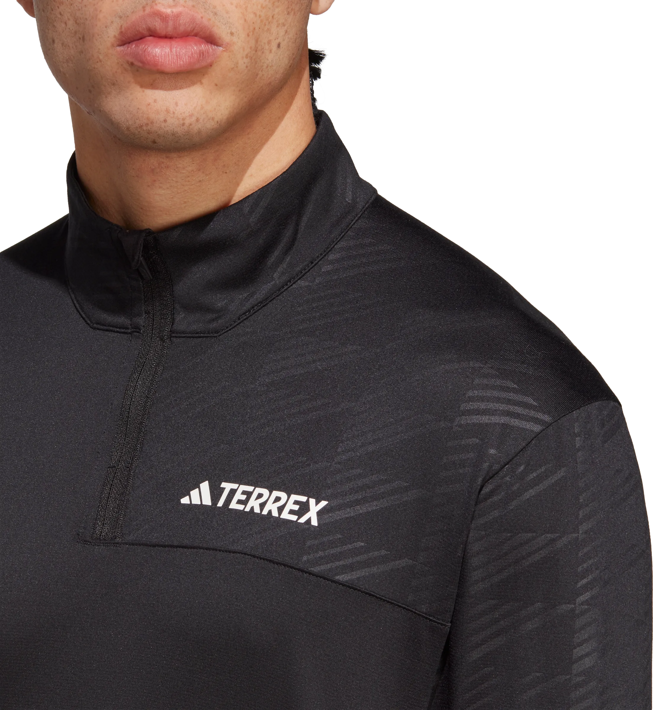 Adidas Men's Terrex Multi Half-Zip Long Sleeve Tee Black | Buy Adidas Men's Terrex Multi Half-Zip Long Sleeve Tee Blac