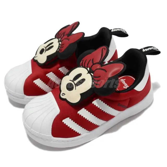 Adidas originals superstar 360 i disney minnie red toddler infant casual q46306