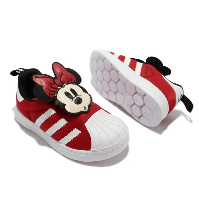 Adidas originals superstar 360 i disney minnie red toddler infant casual q46306