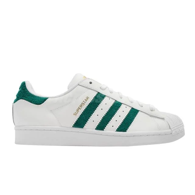 Adidas originals superstar white green gold men unisex casual lifestyle h00190