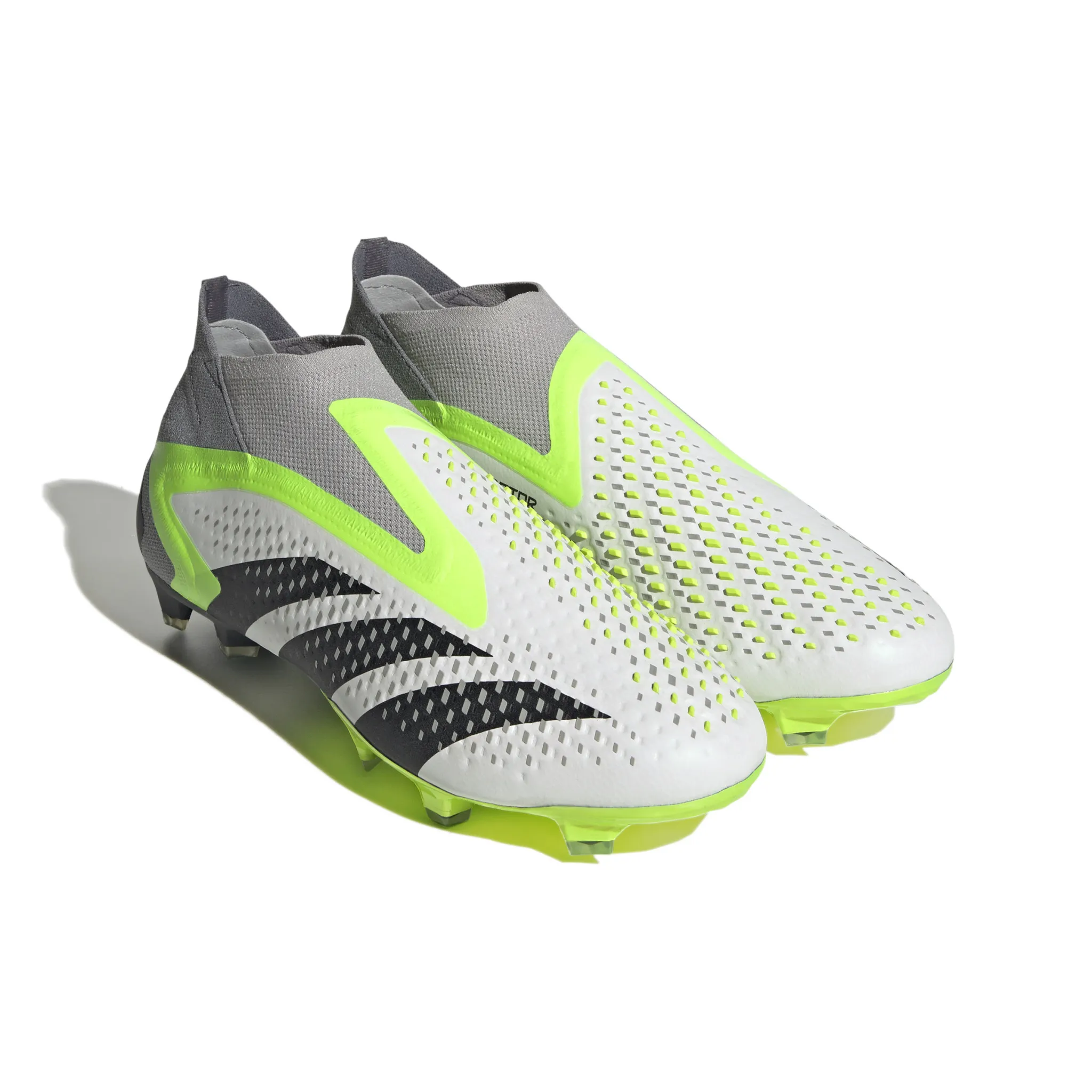 Adidas Predator Accuracy+ FG (White/Lime)