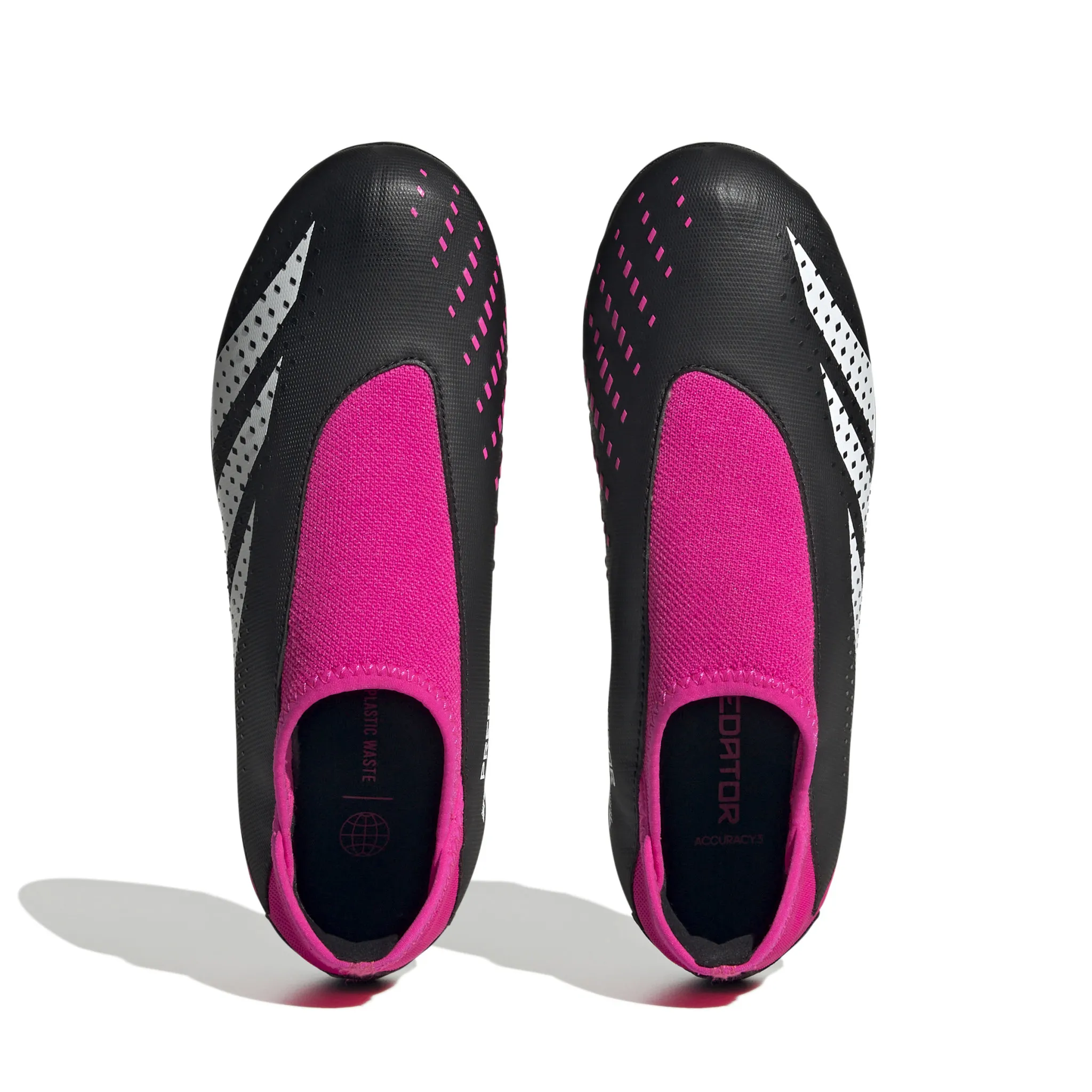 Adidas Predator Accuracy.3 Laceless FG Jr (Black/Pink)