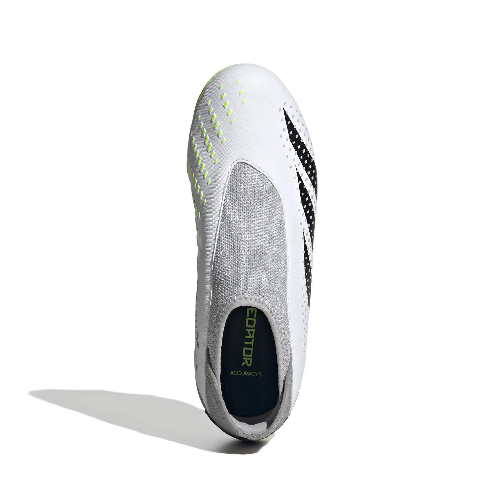 Adidas Predator Accuracy.3 Laceless FG Jr (White/Lime)