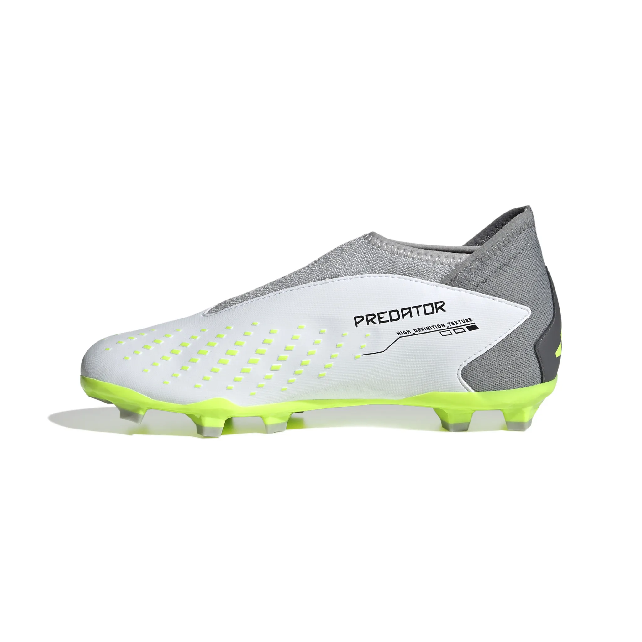 Adidas Predator Accuracy.3 Laceless FG Jr (White/Lime)