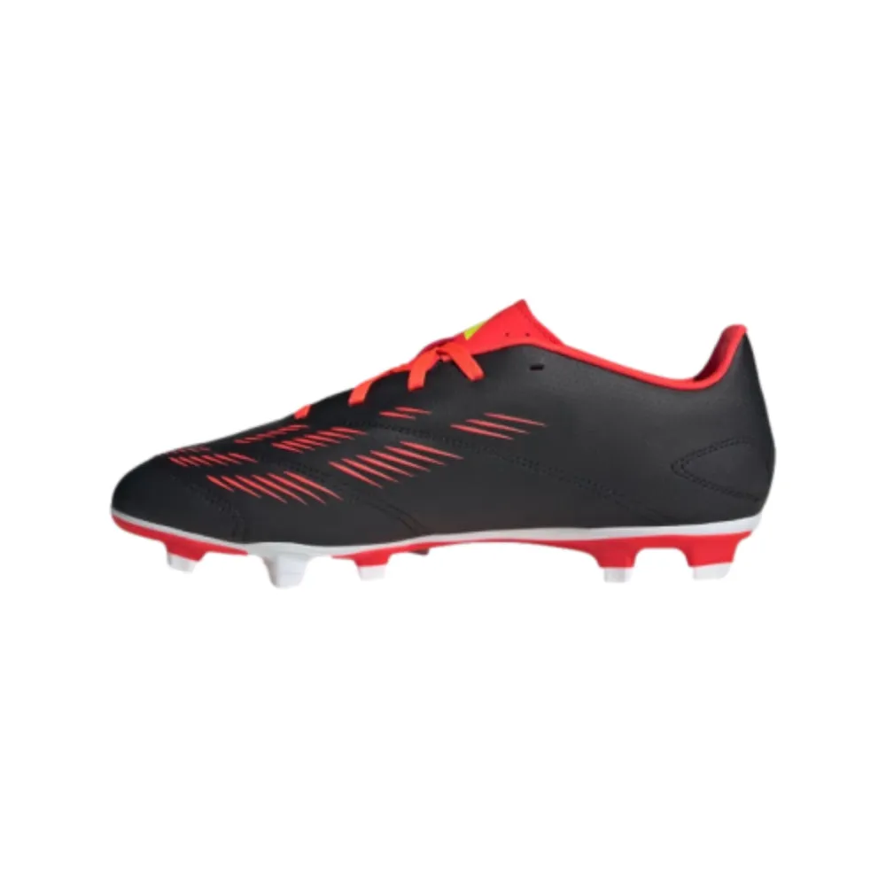 Adidas Predator Club Flexible Ground Football Shoe (Core Black/Cloud White/Solar Red)