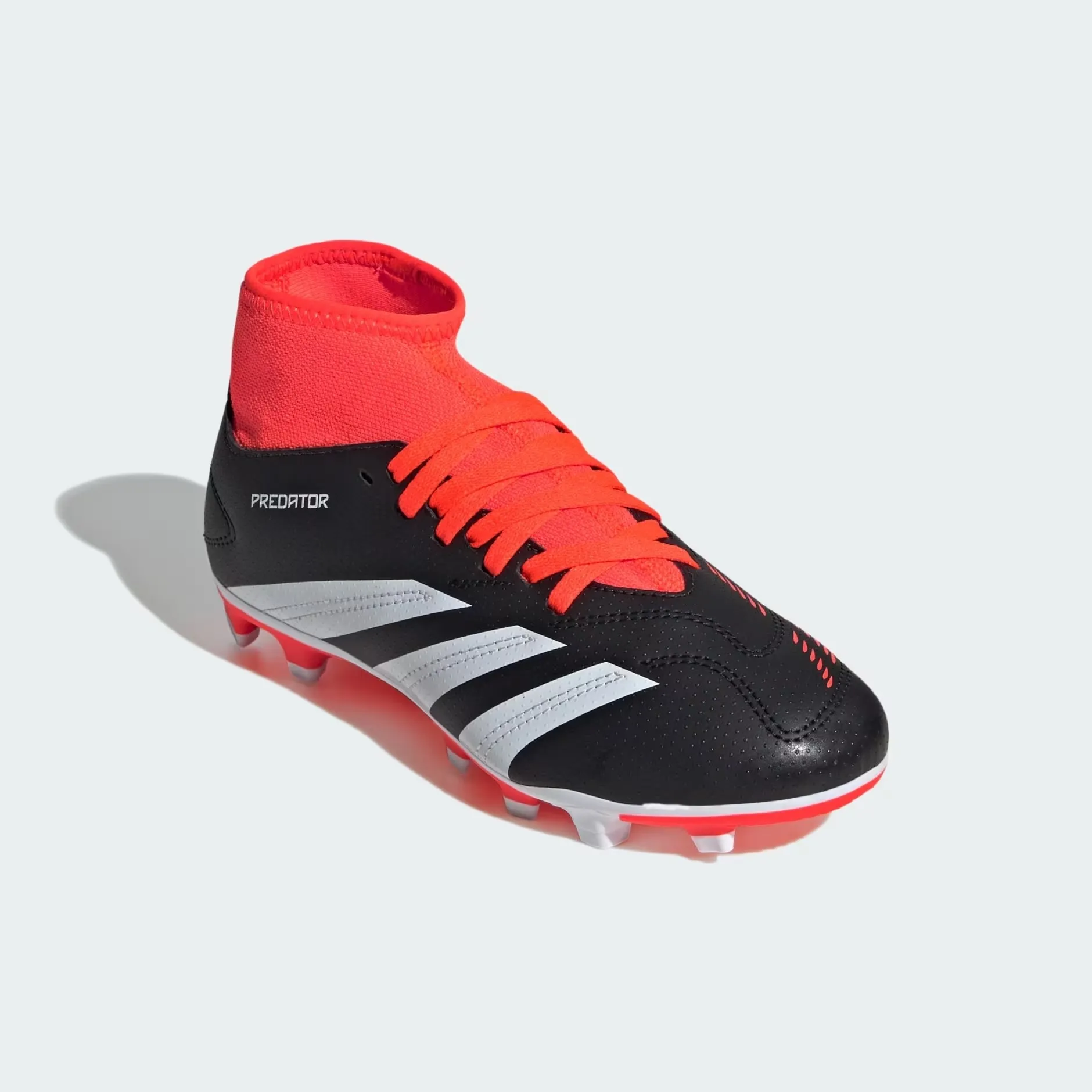 Adidas Predator Club Sock FxG Jr (Black/Orange)