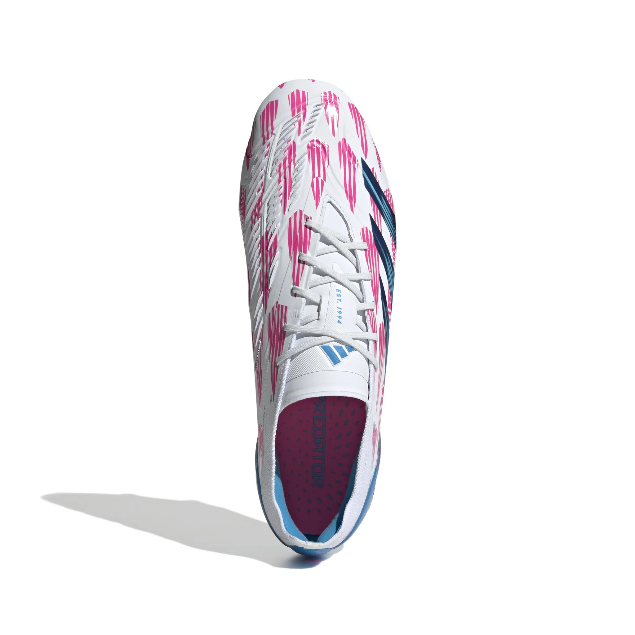 Adidas Predator Elite FG (White/Pink/Blue)