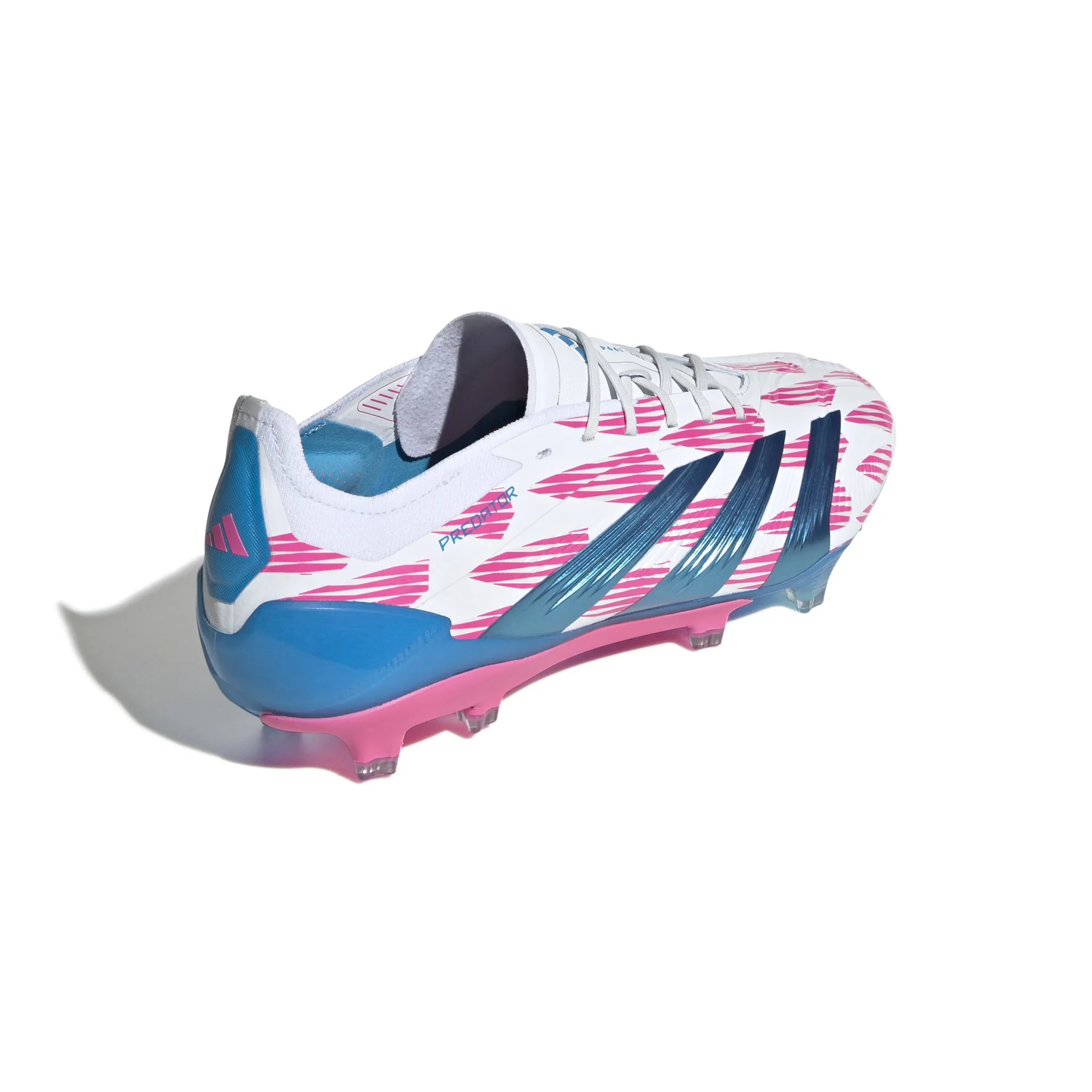 Adidas Predator Elite FG (White/Pink/Blue)