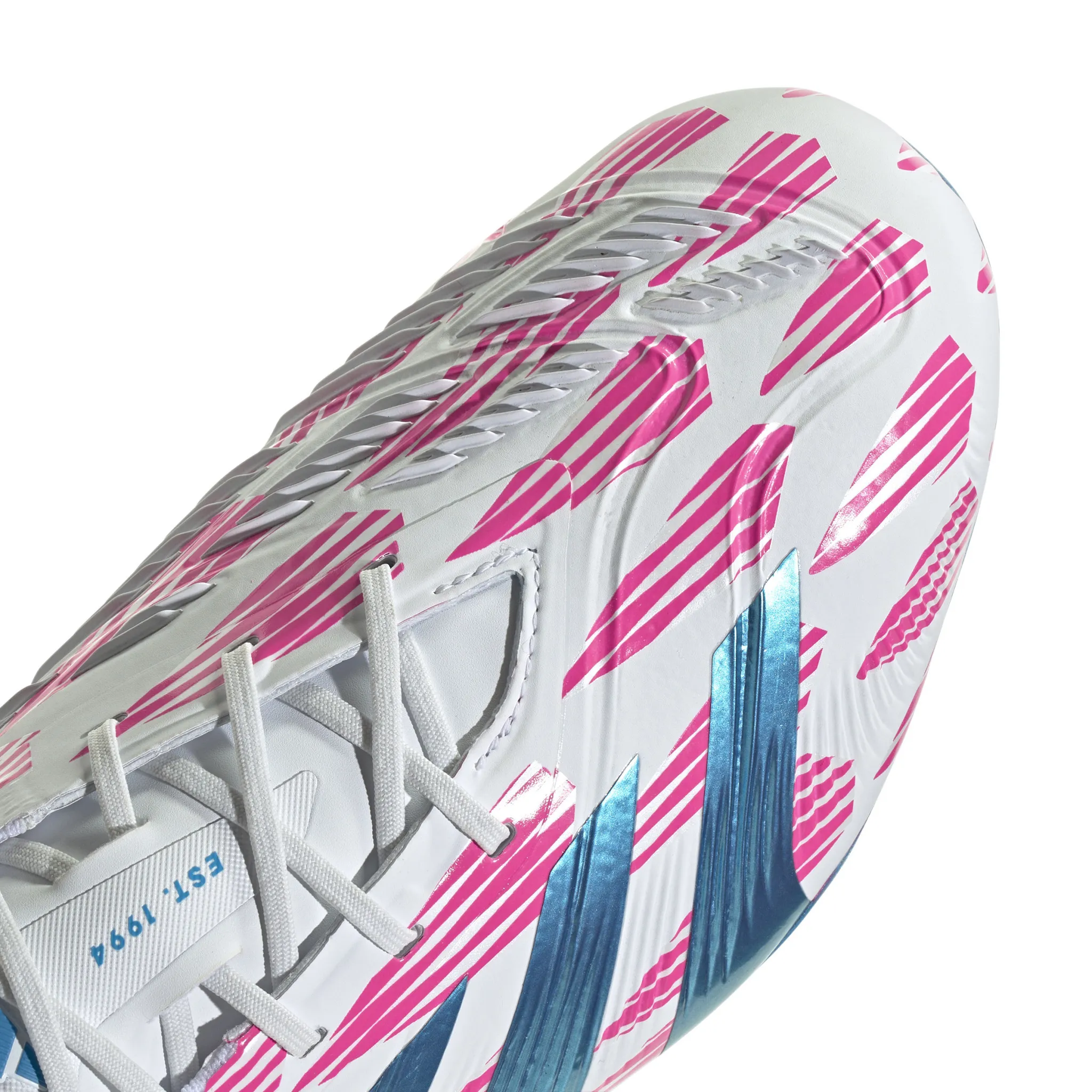 Adidas Predator Elite FG (White/Pink/Blue)