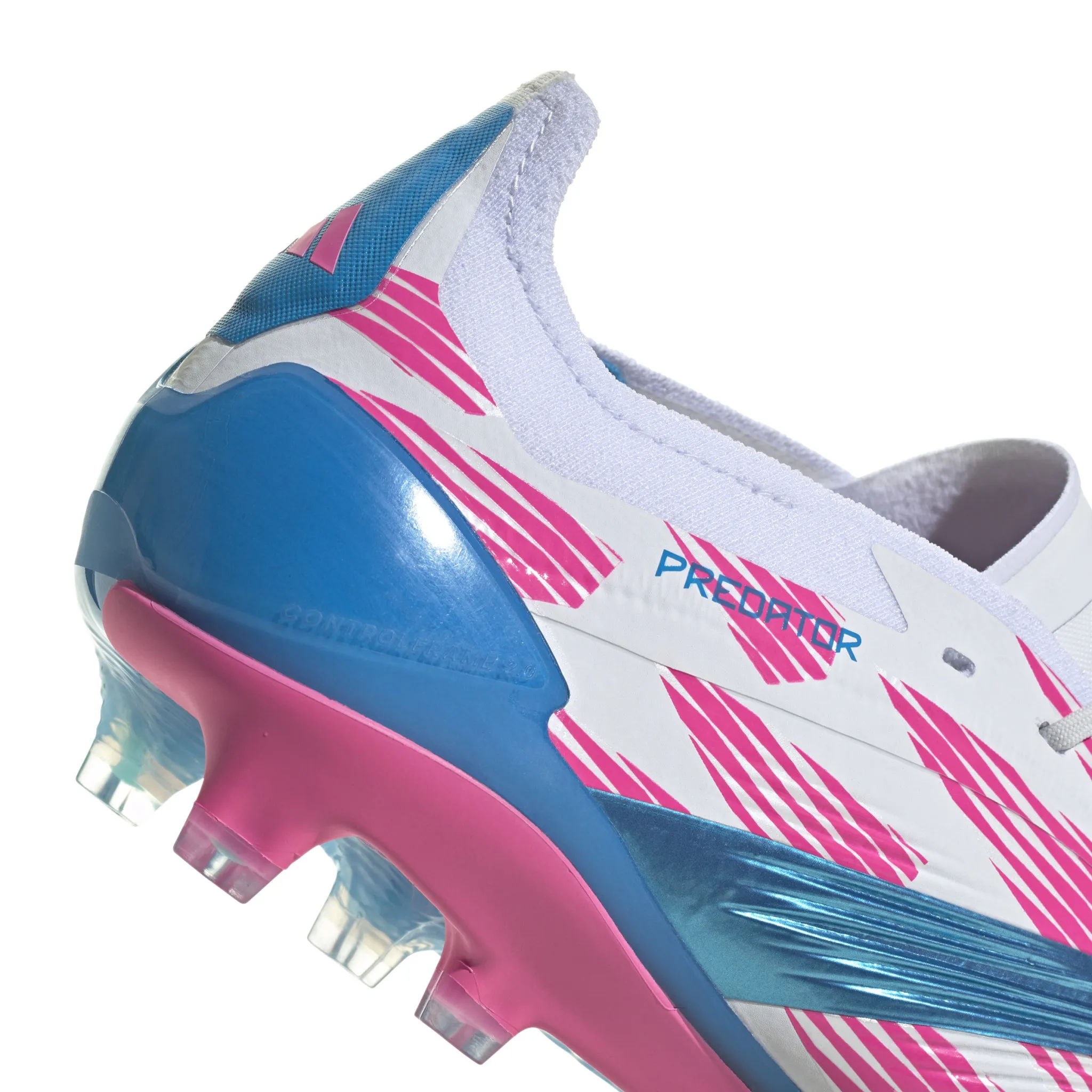 Adidas Predator Elite FG (White/Pink/Blue)