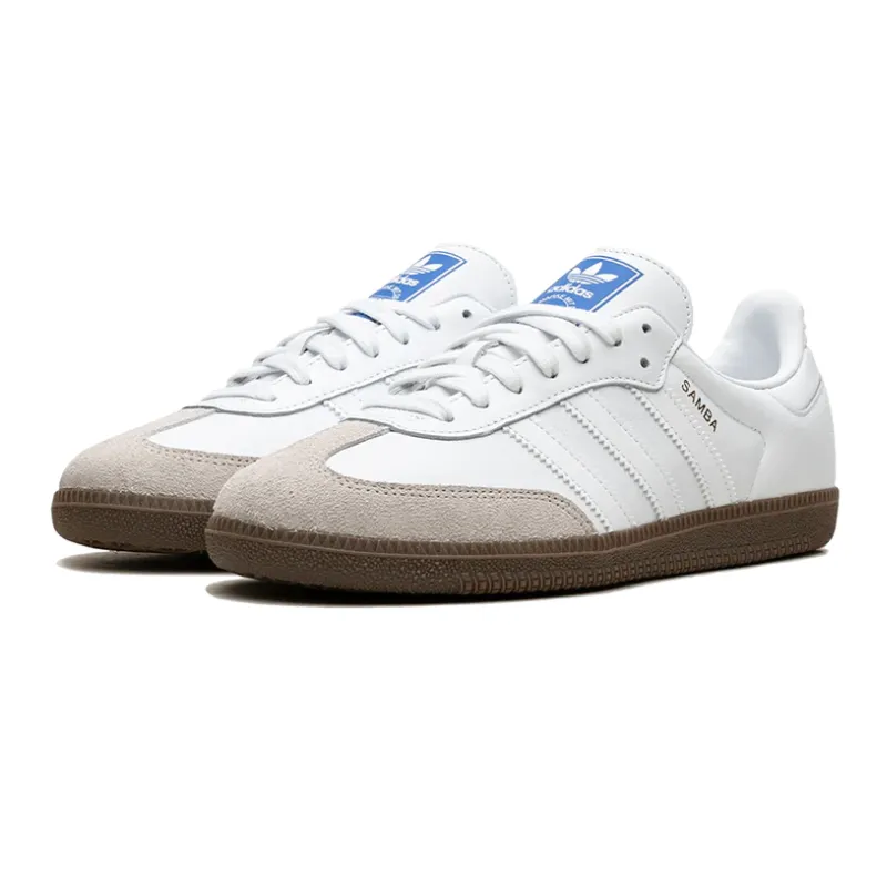 Adidas Samba Cloud White Blue Gum