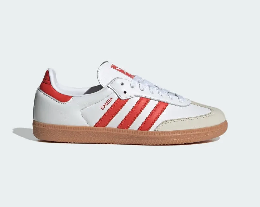 Adidas Samba OG Cloud White Solar Red Off White IF6513