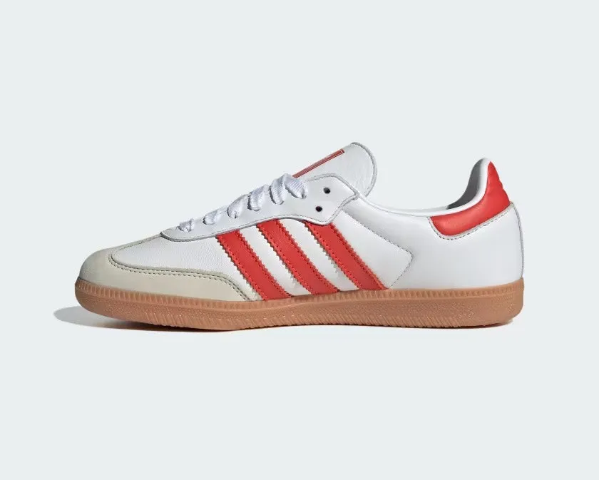 Adidas Samba OG Cloud White Solar Red Off White IF6513