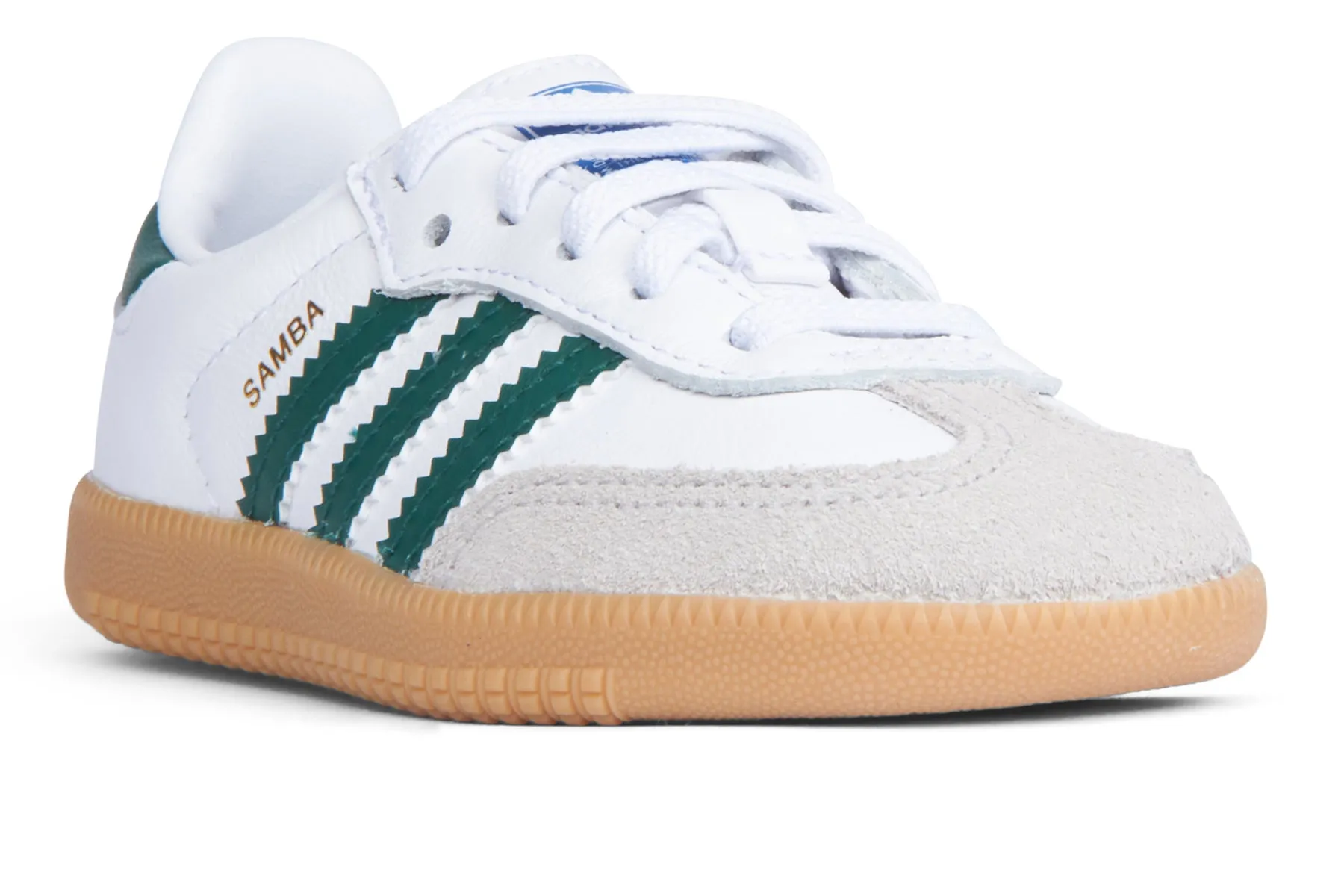 Adidas Samba OG EL I (Infants) - FTWR White/Core Green/Gum