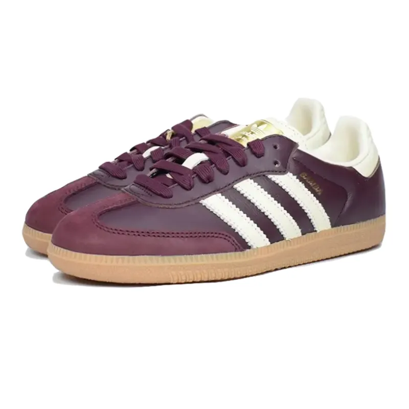 Adidas Samba OG Maroon Crewht Gold