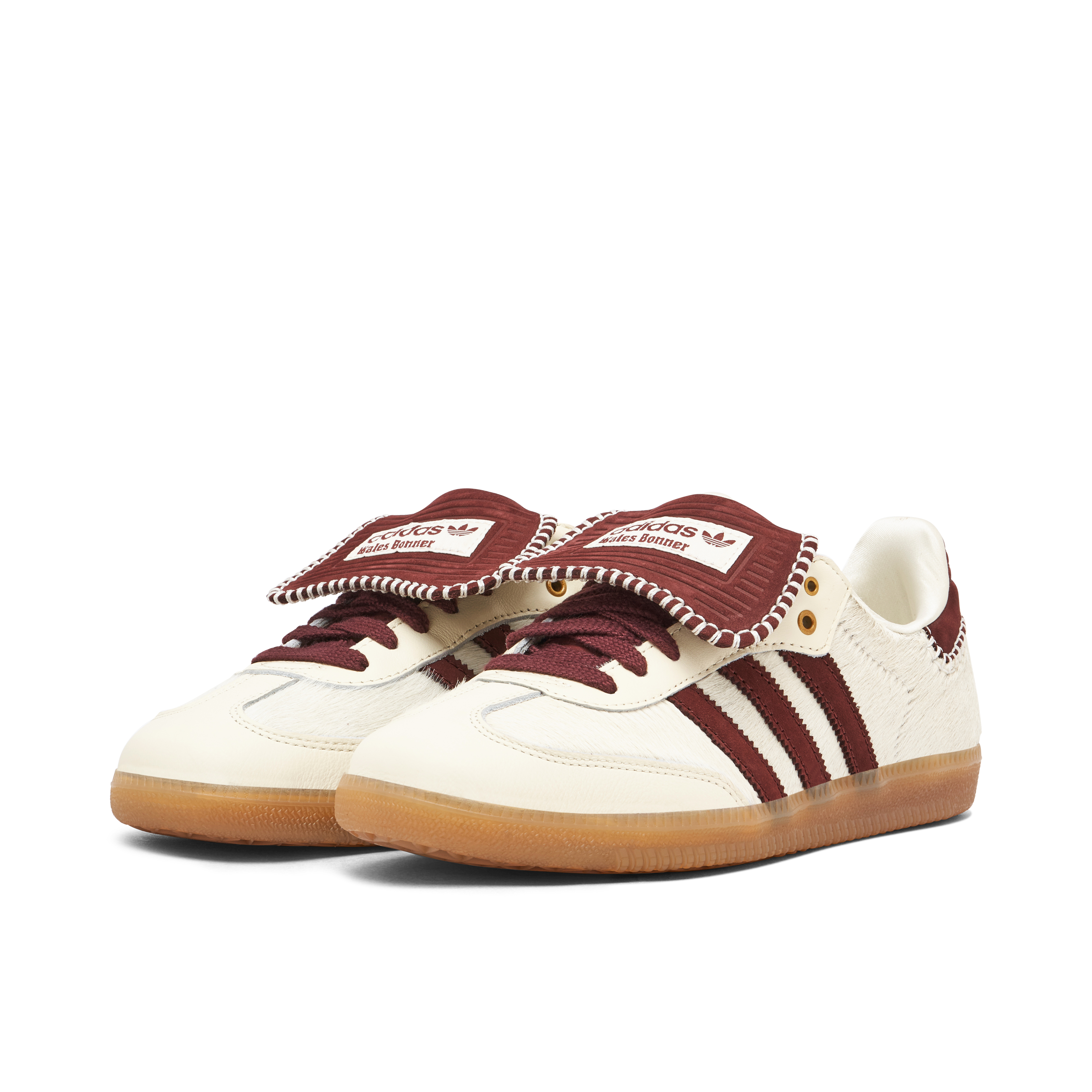 Adidas Samba x Wales Bonner White Burgundy | IE0586 | Laced