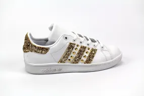 Adidas Stan Smith Gold Glitter & Borchie