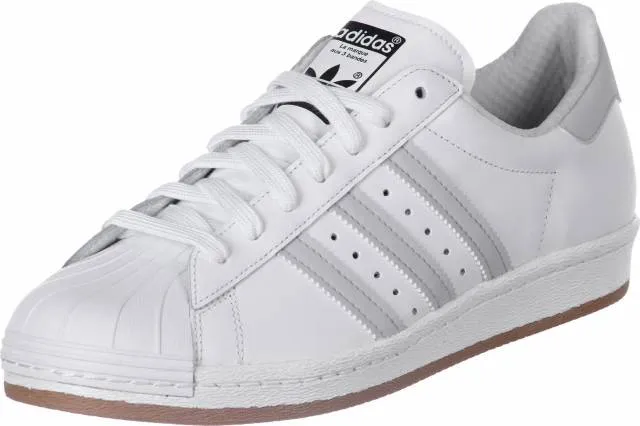 Adidas superstar 80's reflective white