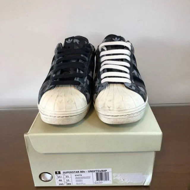 Adidas superstar bape x undfted black camo size 11.5 og all