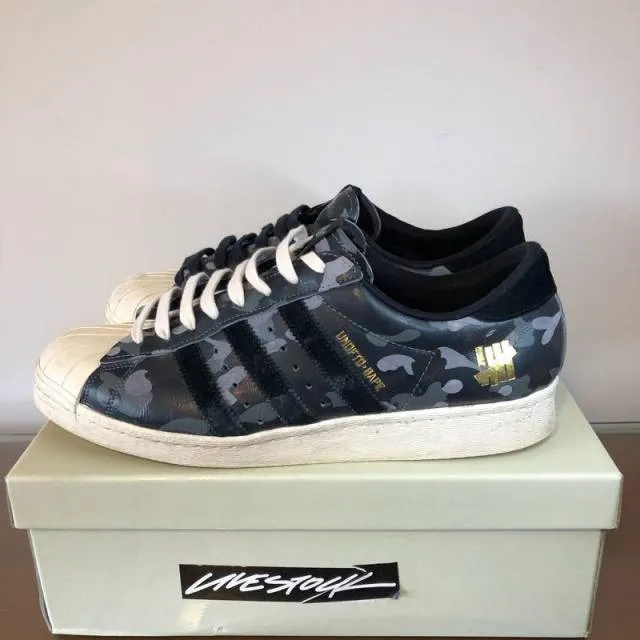 Adidas superstar bape x undfted black camo size 11.5 og all