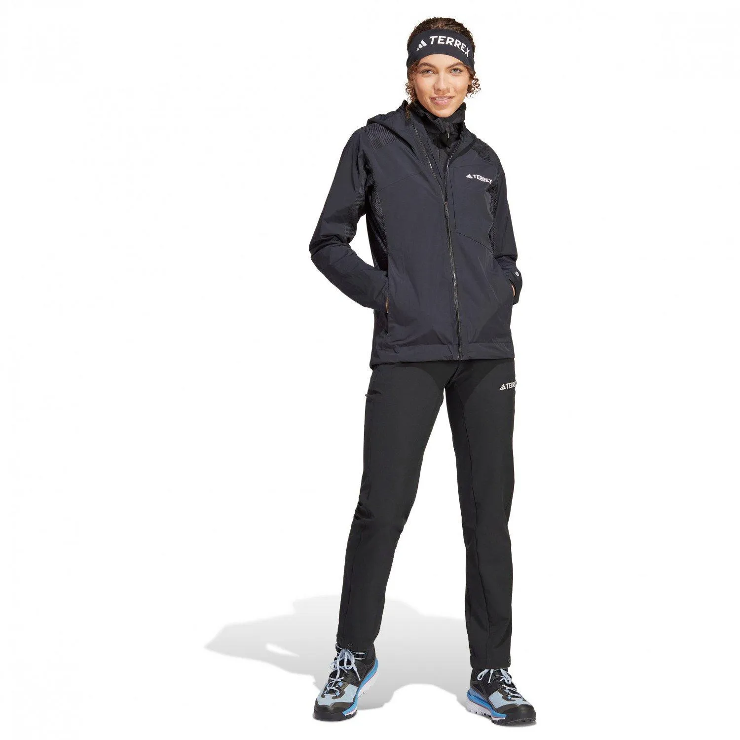 Adidas Terrex Women's Xperior Hybrid RAIN.RDY Jacket - Black | George Fisher UK