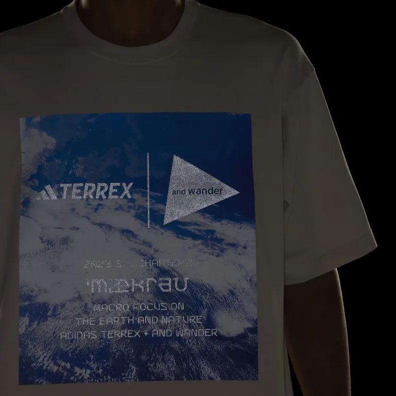 adidas TERREX x and wander Graphic T-Shirt (Aluminium)