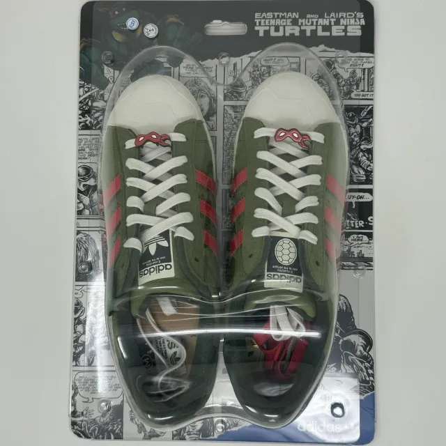 Adidas tmnt teenage mutant ninja turtles x superstar shelltoe - size 12 - if9280