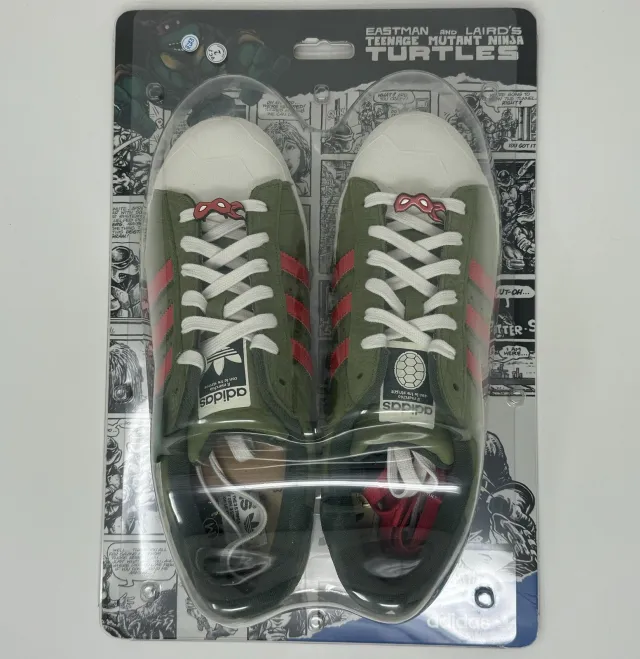 Adidas tmnt teenage mutant ninja turtles x superstar shelltoe - size 12 - if9280