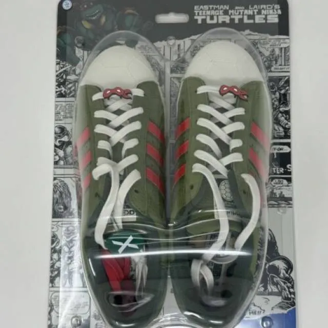 Adidas tmnt teenage mutant ninja turtles x superstar shelltoe - size 13 - if9280