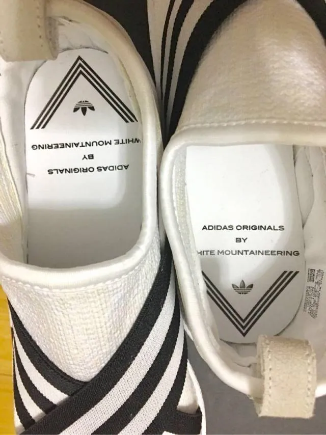 Adidas wm superstar slip on pk white core black 8 & 8.5us