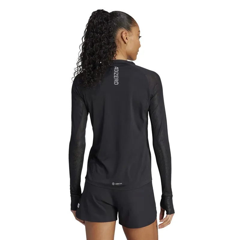 adidas Womens Adizero Aeroready Long Sleeve Top Black