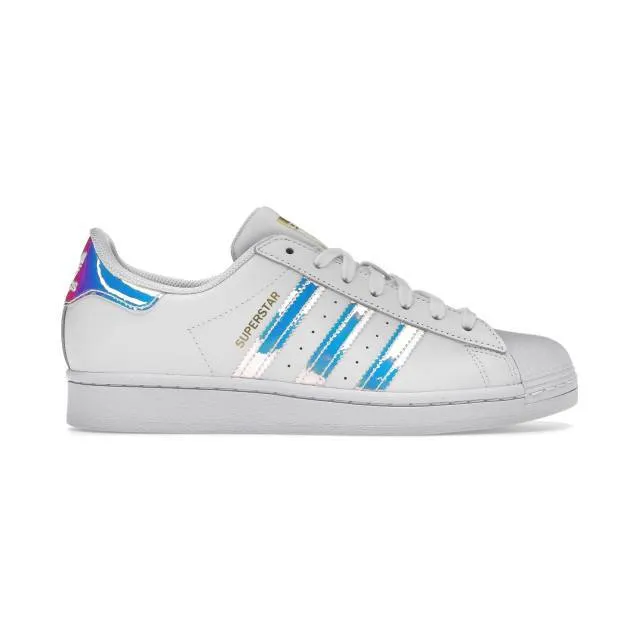 Adidas women's superstar (white iridescent/ cloud white/ gold metallic/ core black) sizes 5-12 fx7565