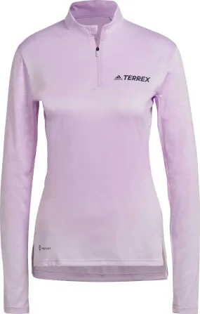 Adidas Women's Terrex Multi Half-Zip Tee Blilil | Buy Adidas Women's Terrex Multi Half-Zip Tee Blilil here | Outnorth