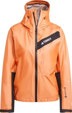 Adidas Women's Terrex Techrock Light GORE-TEX Active Rain Jacket Semi Impact Orange | Buy Adidas Women's Terrex Techro