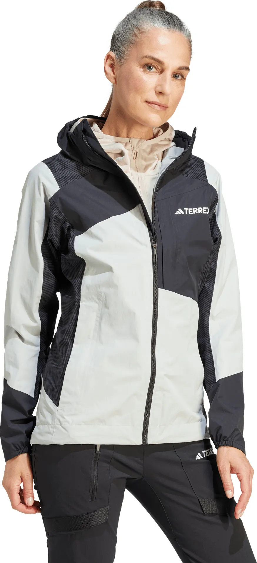 Adidas Women's TERREX Xperior Hybrid RAIN.RDY Jacket Wonsil/Black | Buy Adidas Women's TERREX Xperior Hybrid RAIN.RDY 