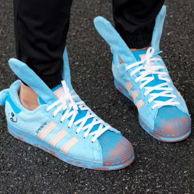 Adidas x superstar melting sadness bunny