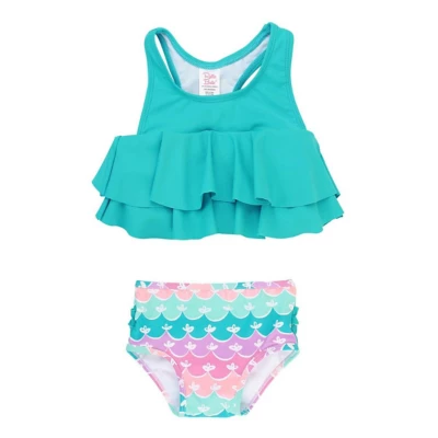 Baby Girls' RuffleButts Flounce Swim Bikini Set