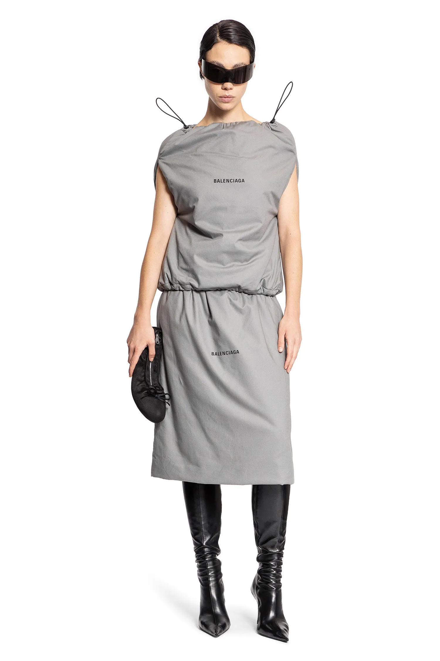 balenciaga poplin dust bag skirt