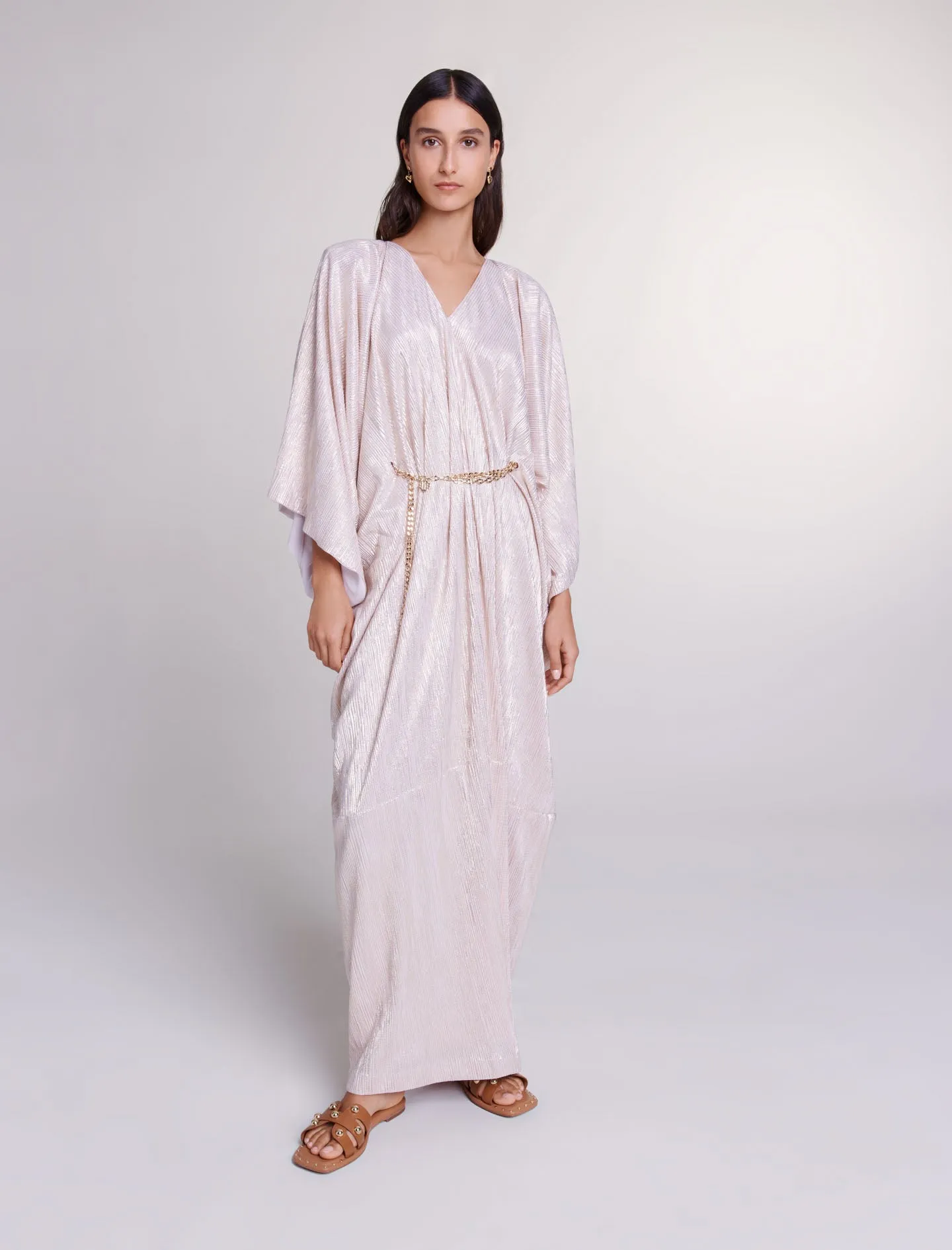 Belted maxi dress