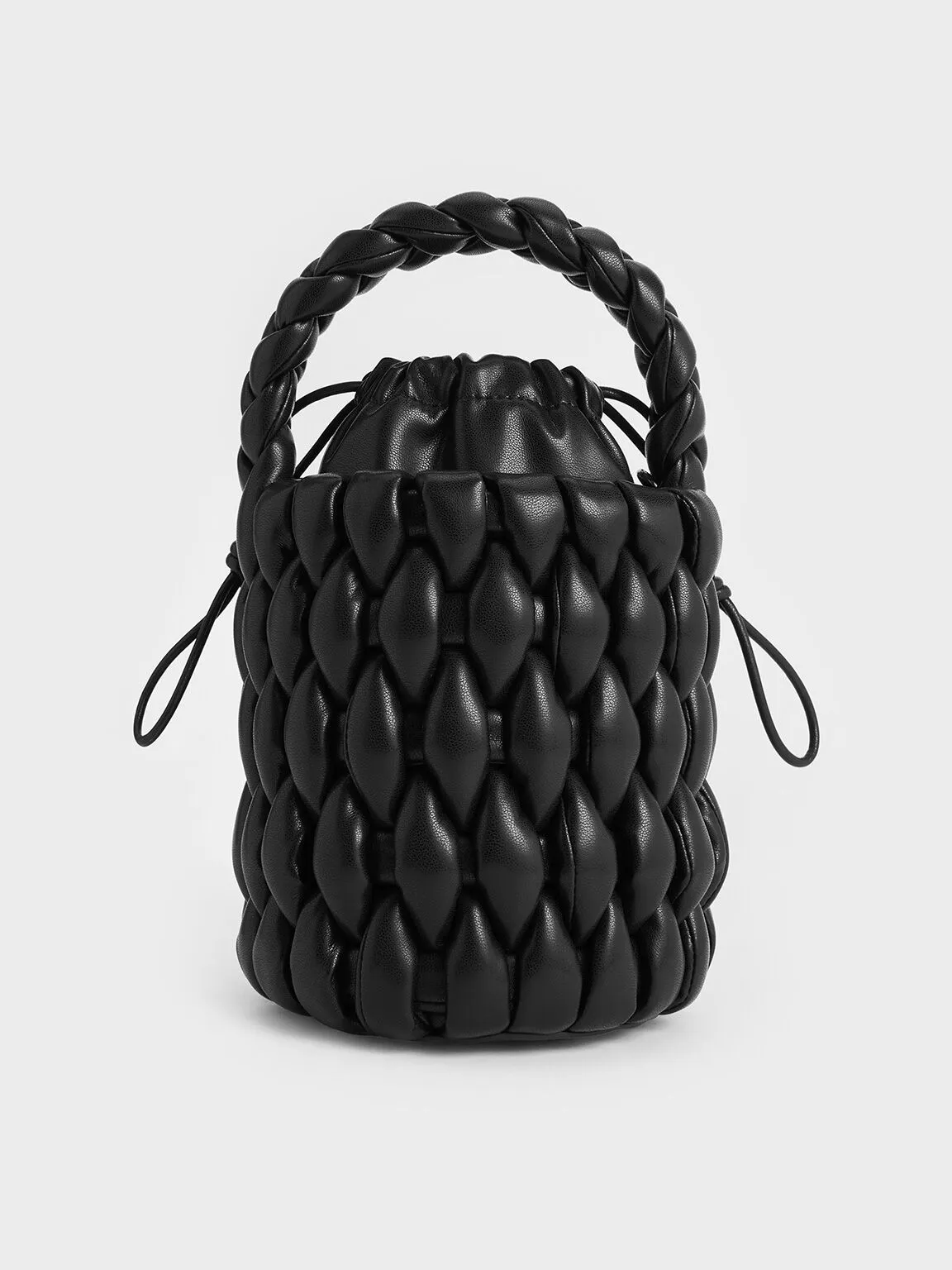 Bia Woven Bucket Bag - Noir