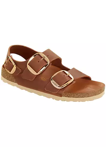 Birkenstock Women’s Milano Big Buckle Cognac Sandals | Grattan