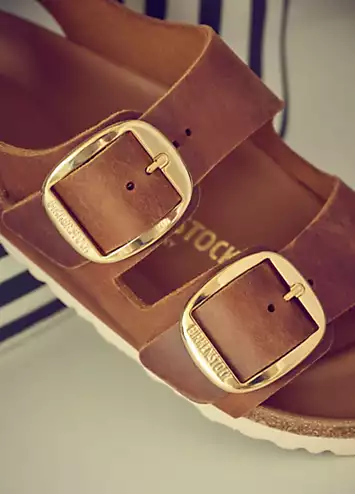 Birkenstock Women’s Milano Big Buckle Cognac Sandals | Grattan