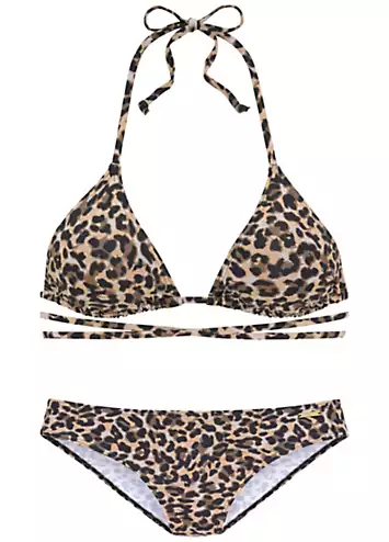 Bruno Banani Animal Print Triangle Bikini | Grattan